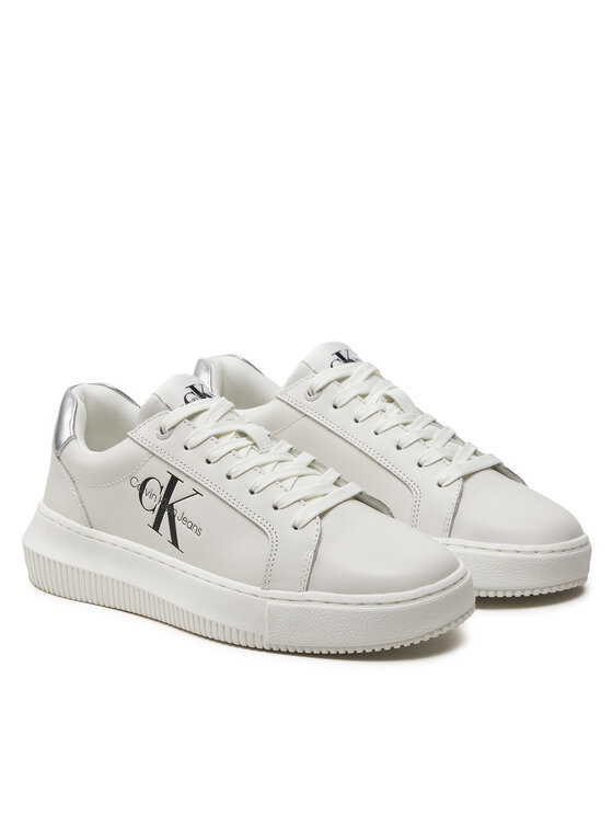 Calvin Klein Jeans Calvin Klein Jeans Tossud Chunky Cupsole Laceup Lth Ml Mtl YW0YW01476 Valge