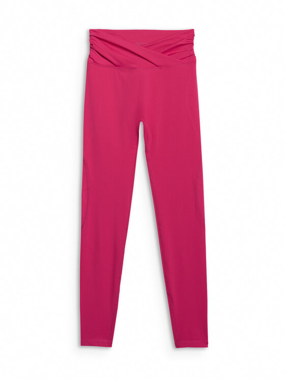 4F 4F Legginsy YOGA Różowy Authentic Slim Fit