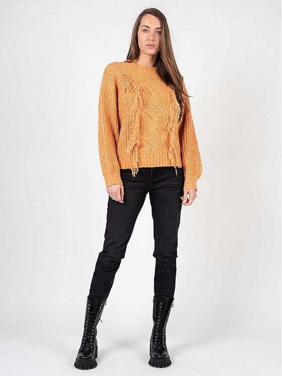 Silvian Heach Silvian Heach Svetr PGA22007MA Oranžová Oversize