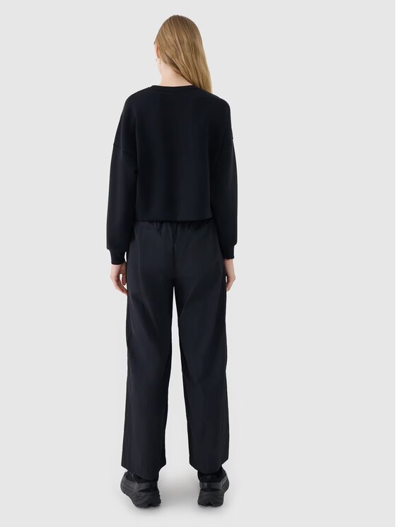 4F 4F Mikina 4FWSS25TSWSF1576-20S Čierna Regular Fit