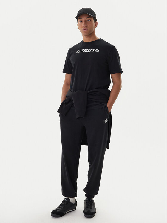 Kappa Kappa Tricou Feddu 311H7HW Negru Regular Fit