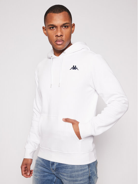 Felpa bianca kappa on sale