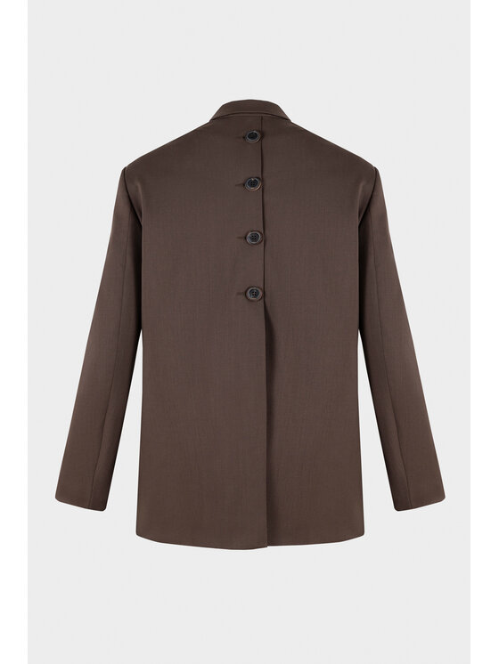 BENU BENU Marynarka AW25 Brązowy Regular Fit