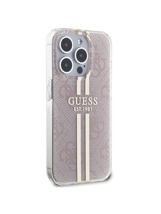 Guess Guess Etui na telefon Apple iPhone 15 Pro Różowy