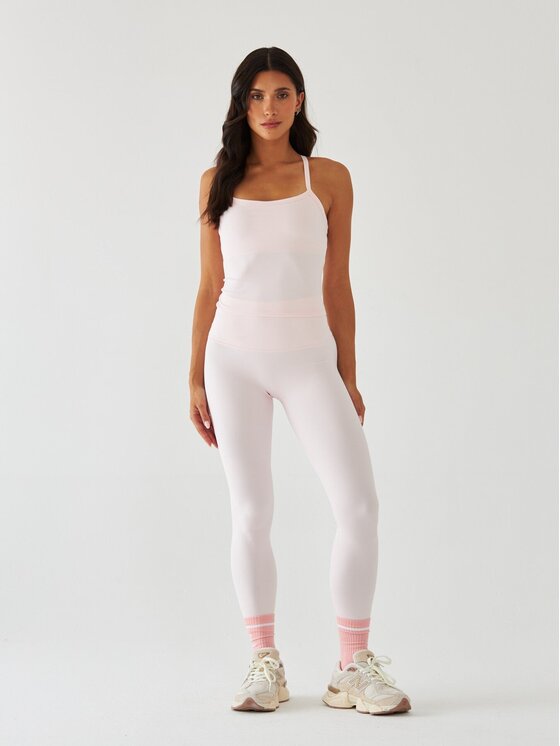 BeShaped BeShaped Legginsy Sportowe - Morning Dew Różowe złoto Shaping Fit