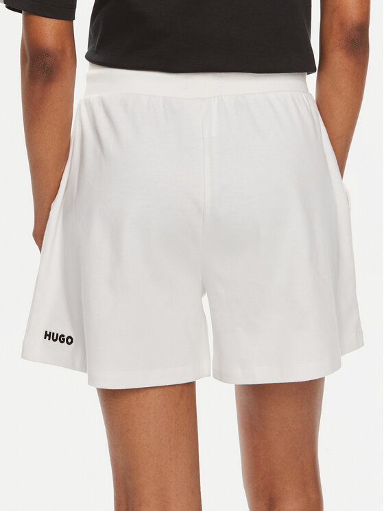 HUGO Hugo Sportske kratke hlače Dina 50514867 Bijela Regular Fit