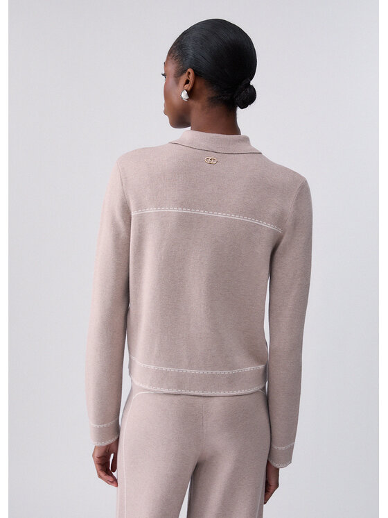 Liu Jo Liu Jo Maglione TF6076MS59LD3034 Beige Regular Fit