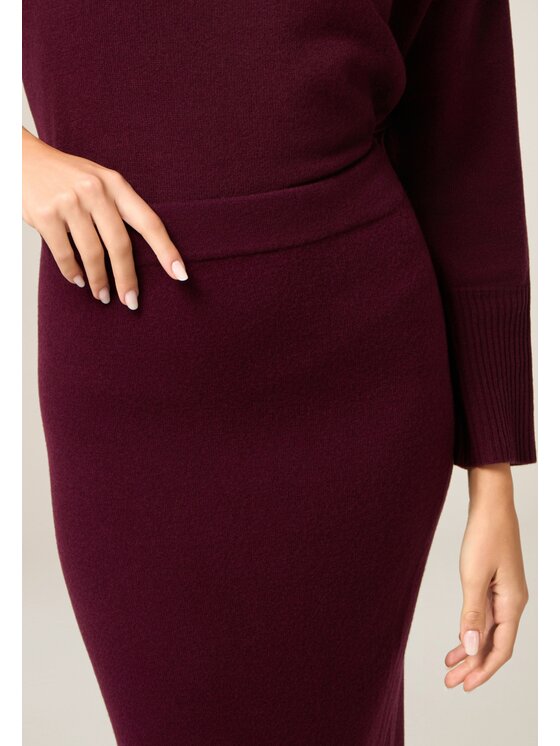 Oltre Oltre Gonna midi 1602E000047N029 Bordeaux Slim Fit