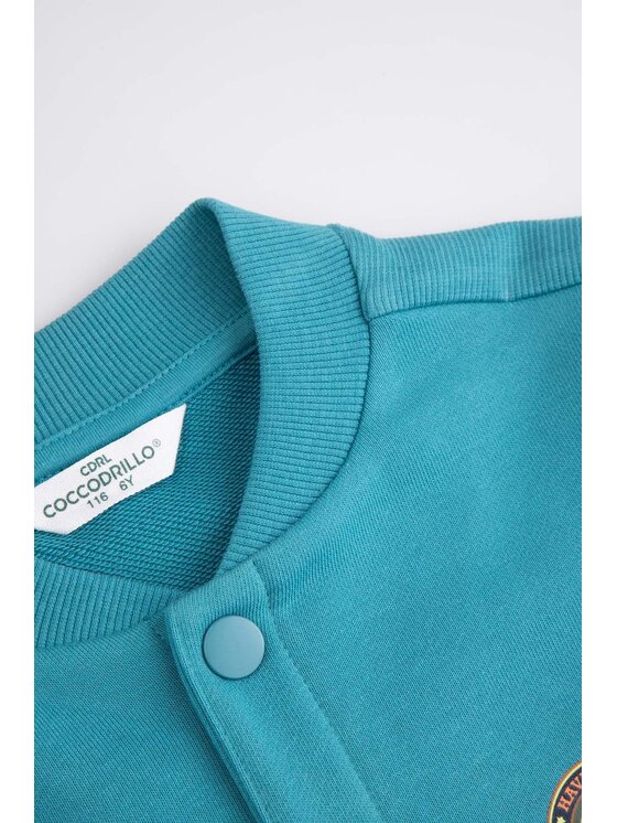 Coccodrillo Coccodrillo Komplet dresowy WC6117401XXB-013 Turkusowy Regular Fit