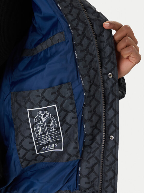 Guess Guess Zimní bunda M5BL2M W2232 Šedá Regular Fit