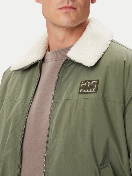 Tommy Jeans Tommy Jeans Kevad-sügis jope Flag Aviator DM0DM23499 Roheline Regular Fit