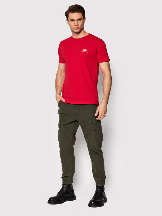 T-shirt Industries Fit 128507 Rouge Backprint Alpha Regular