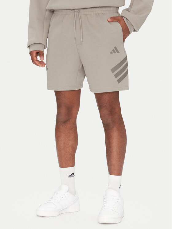 adidas adidas Spordišortsid Future Icons 3-Stripes JD4882 Beež Regular Fit