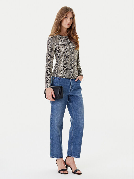 MICHAEL Michael Kors MICHAEL Michael Kors Bluzka MT551STHMC Beżowy Regular Fit