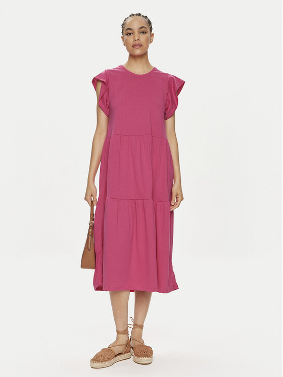 Vila Vila Vsakodnevna obleka Summer 14087542 Roza Loose Fit