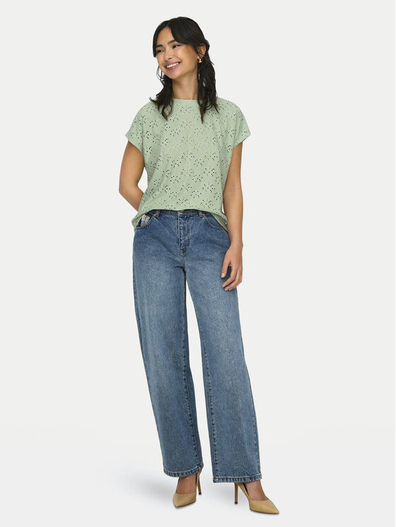 ONLY ONLY Блузка Smilla 15231005 Зелений Regular Fit