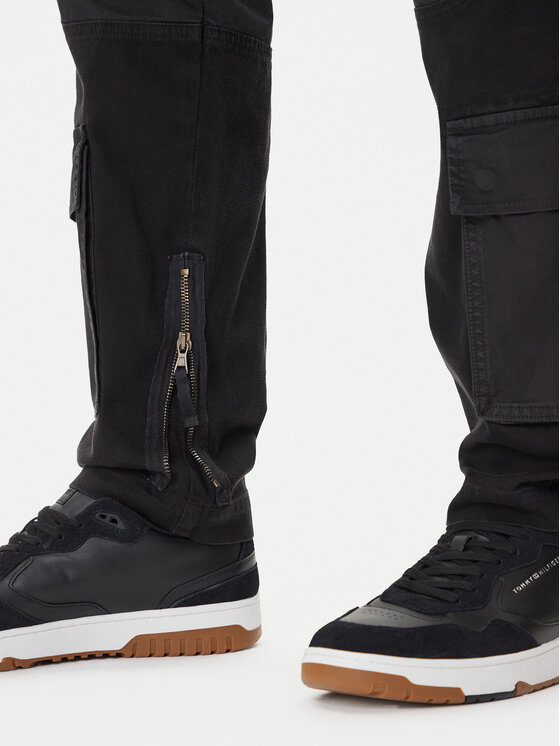 Aeronautica Militare Aeronautica Militare Παντελόνι υφασμάτινο 252PA1664UCT04241 Μαύρο Regular Fit