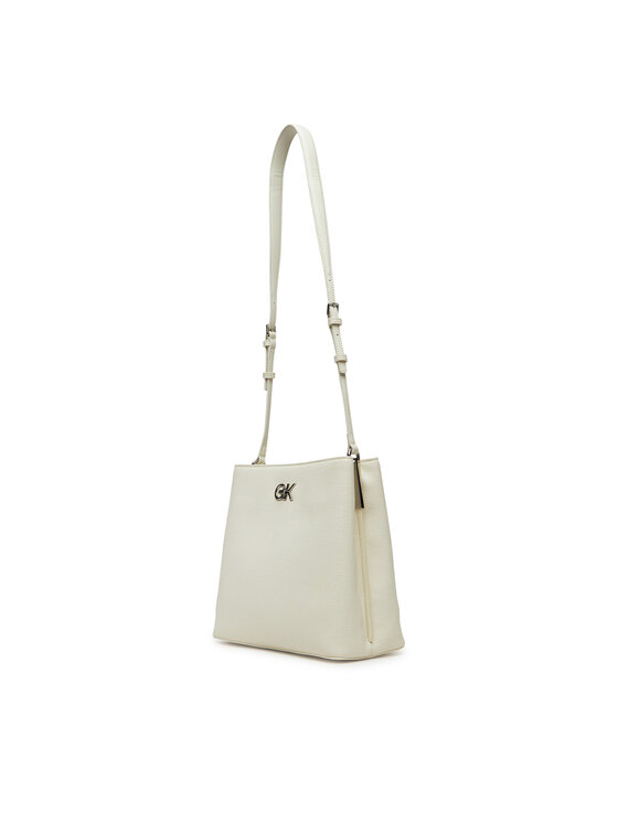Calvin Klein Calvin Klein Kabelka Ck Bucket Bag_Tex K60K613179 Bílá