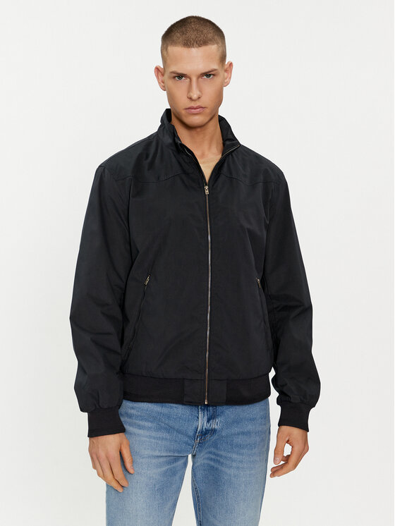 Wrangler Wrangler Bomber jakna Harrington 112351228 Črna Regular Fit