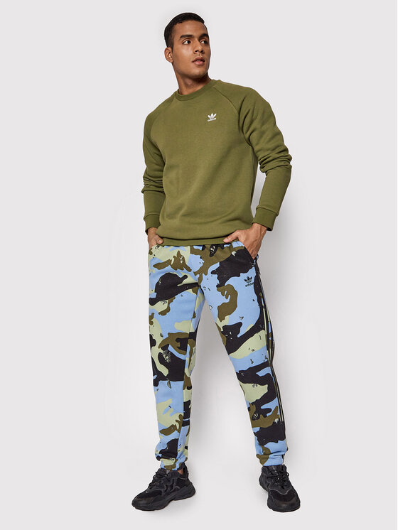 Felpa adicolor Essentials Trefoil H65674 Verde