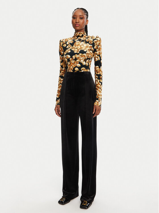 Balmain Balmain Παντελόνι υφασμάτινο DF0PQ312JG50 Μαύρο Regular Fit