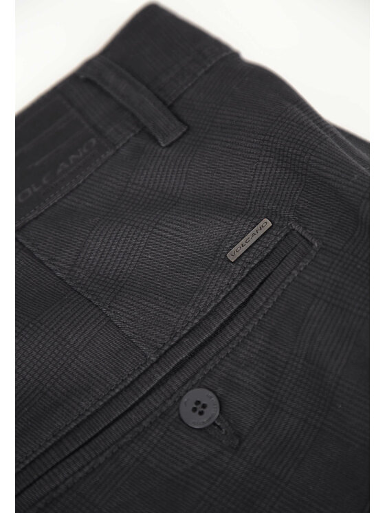Volcano Volcano Chinosy R-ASTON Granatowy Regular Fit
