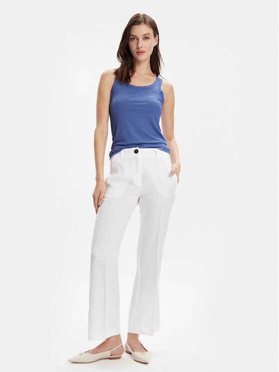 Marella Marella Marškinėliai Eddy 2413941074 Mėlyna Slim Fit