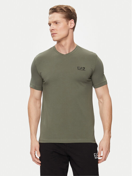 EA7 Emporio Armani EA7 Emporio Armani Marškinėliai 8NPT53 PJM5Z 1846 Žalia Regular Fit