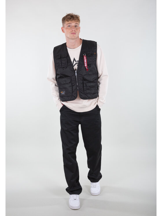 Alpha Industries Alpha Industries Kamizelka Utility Vest Czarny Regular Fit