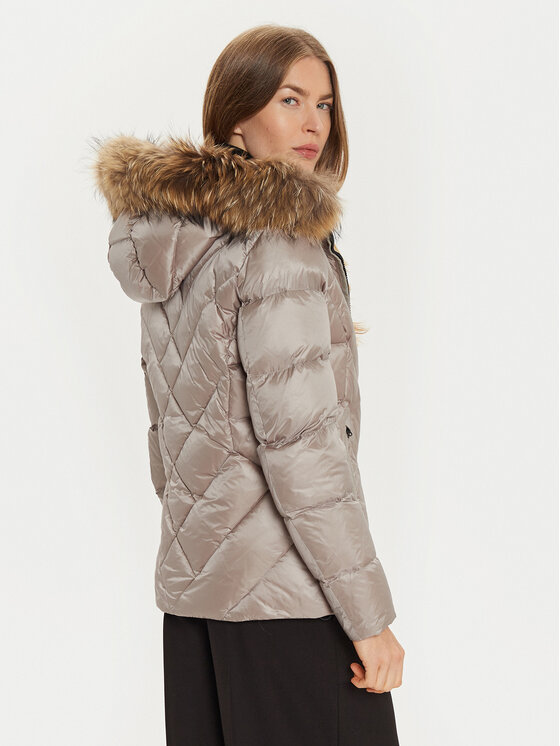 Blauer Blauer Vatovaná bunda 24WBLDC03051 Šedá Regular Fit