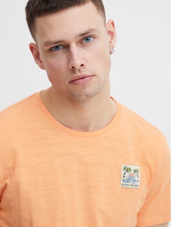Blend Blend T-Shirt 20715318 Orange Regular Fit