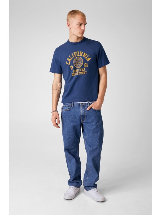 Guess Guess T-Shirt 183245 Modrá Classic Fit