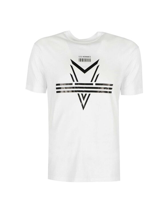 Les Hommes Les Hommes T-Shirt LJT204-700P | Darts Λευκό Regular Fit