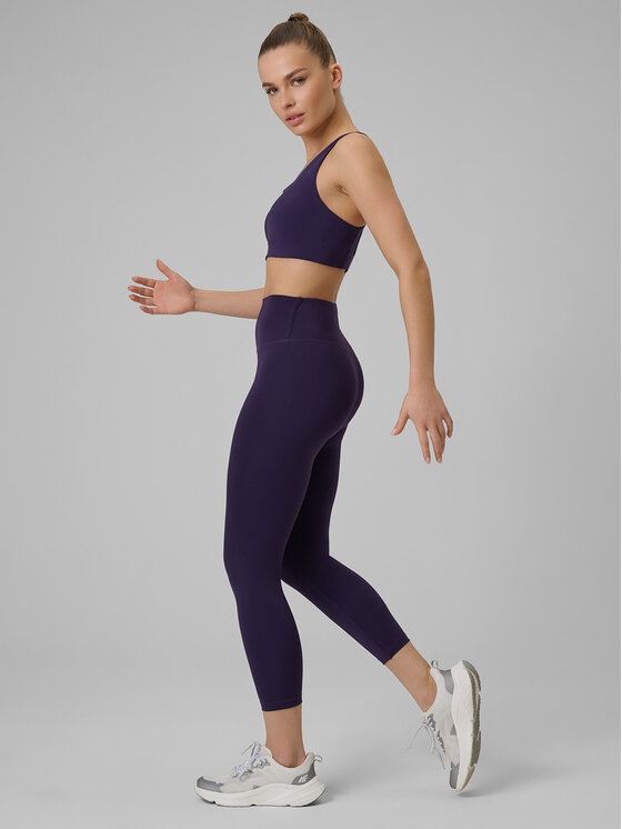 4F 4F Legginsy MULTI ACTIVE Fioletowy Slim Fit