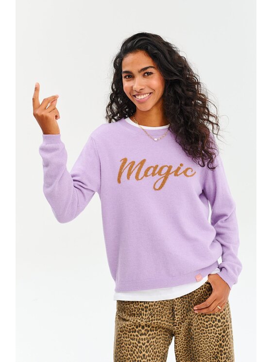 Sweter NAOKO, Rozmiar L/XL, Fioletowy, Magic