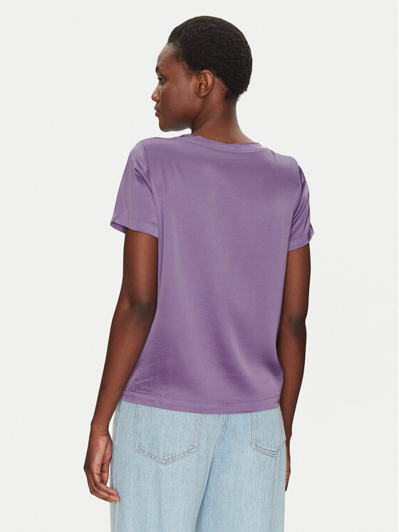 ViCOLO ViCOLO Majica TD0007 Ljubičasta Relaxed Fit