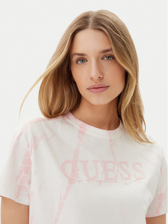 Guess Guess Marškinėliai V5GI19 I3Z14 Rožinė Regular Fit