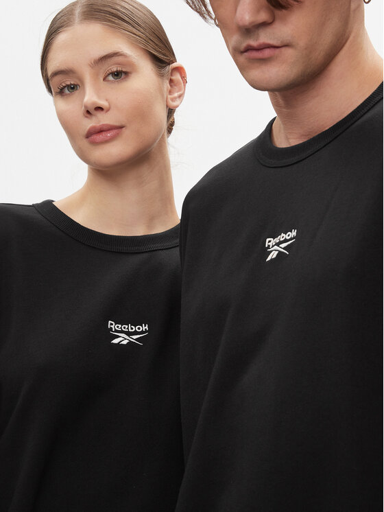 Reebok Bluza Classics Small Vector Crew Sweatshirt HS7145 Czarny ...