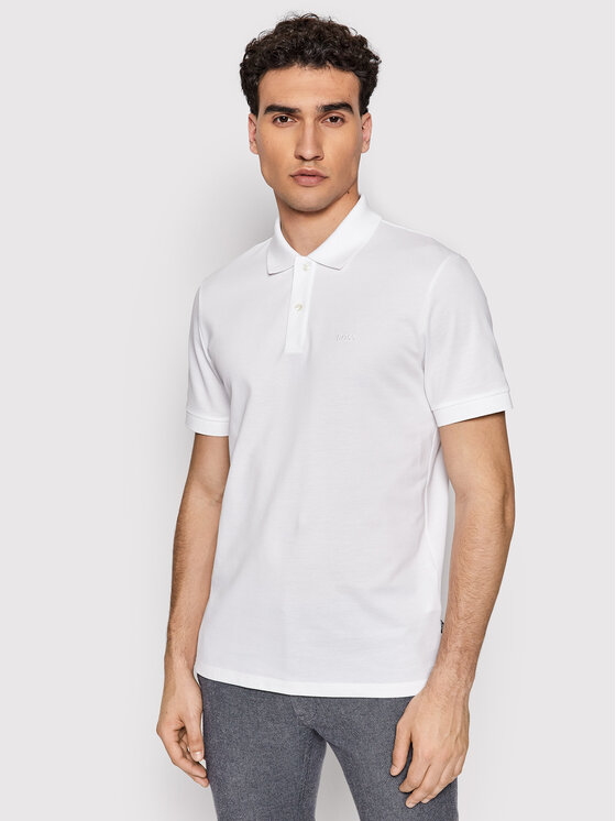 BOSS Boss Polo Pallas 50468362 Bijela Regular Fit