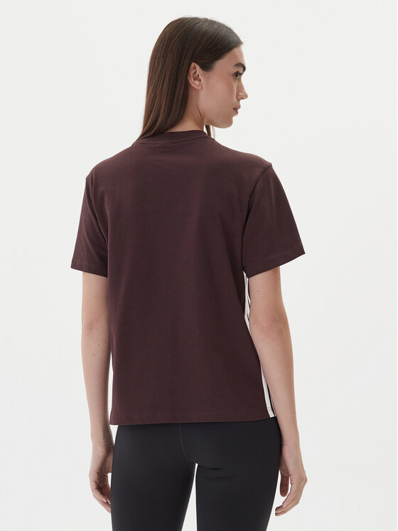 adidas adidas Футболка Essentials 3-Stripes JX7621 Коричневий Regular Fit