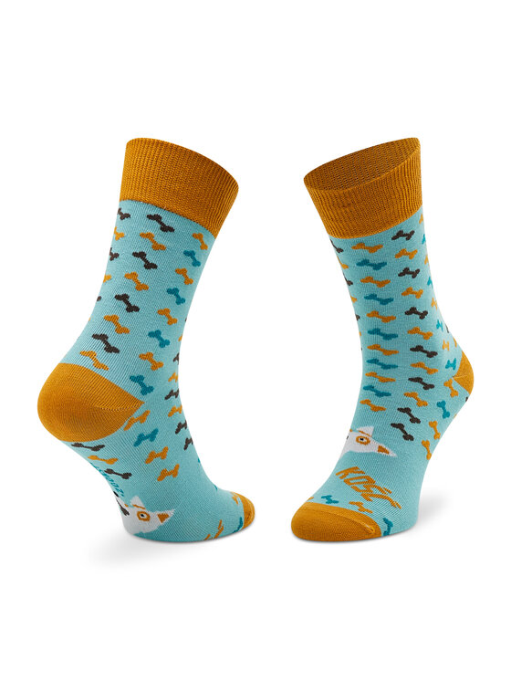 Zooksy Zooksy Skarpety wysokie unisex Psia Kość Niebieski