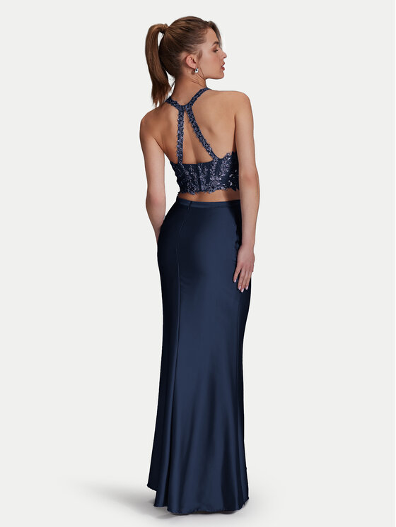 Hey Kyla Hey Kyla Rochie de seară 5AI066HK Bleumarin Slim Fit