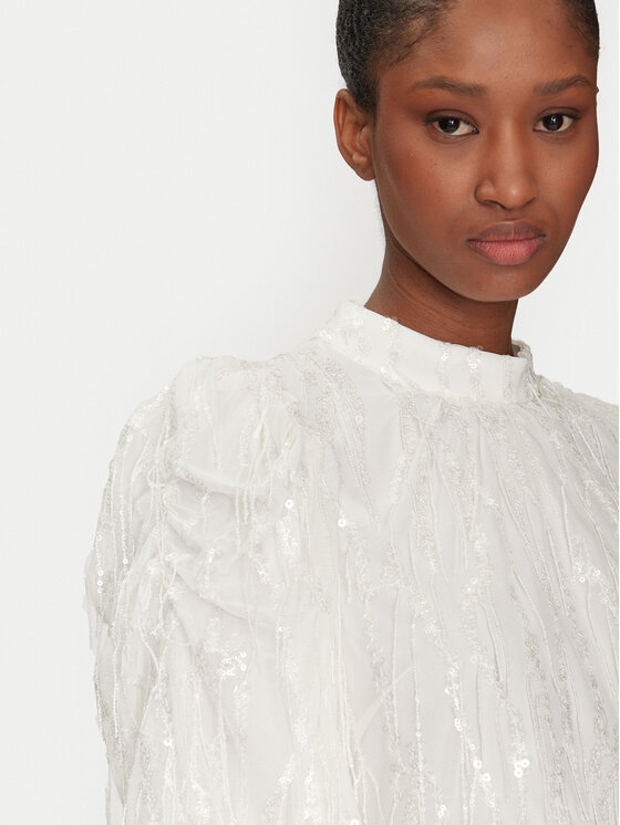 YAS YAS Blusa Bolina 26036686 Bianco Regular Fit