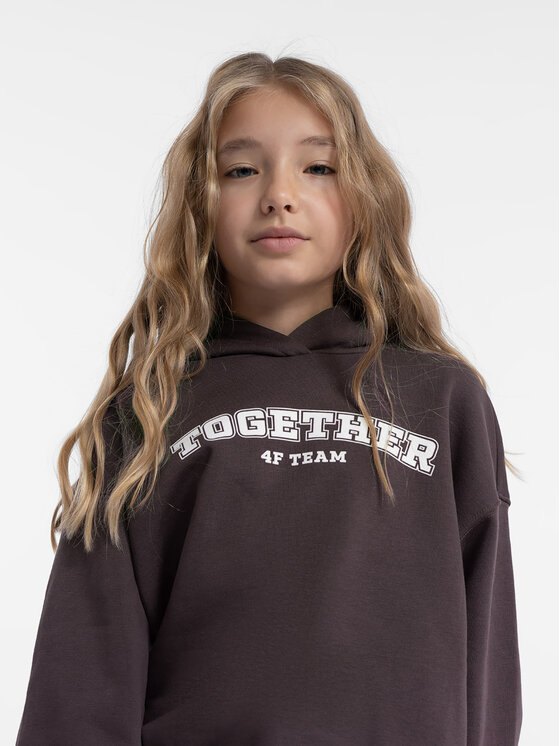 4F 4F Majica dugih rukava 4FJAW23TSWSF639 Ljubičasta Regular Fit