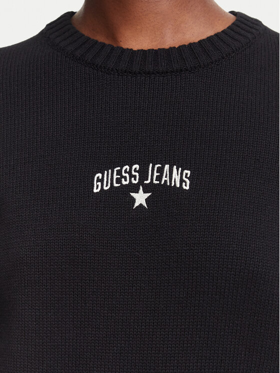 Guess Jeans Guess Jeans Svetr W6YR40 Z1074 Černá Regular Fit