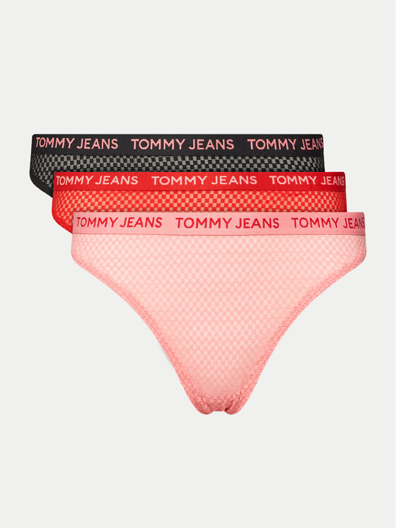 Tommy Hilfiger Sada 3 kus string kalhotek UW0UW05010 Barevna Modivo.cz