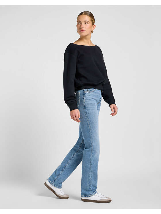 Lee Lee Bluza OFF SHOULDER SWS Czarny Regular Fit