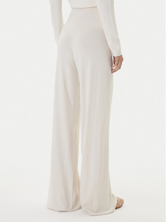 Kontatto Kontatto Πλεκτό παντελόνι 3M0803C Εκρού Regular Fit