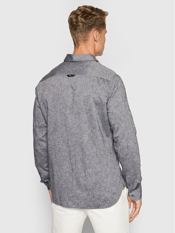Calvin Klein Jeans Camicia J30J317423 Grigio Slim Fit • Modivo.it