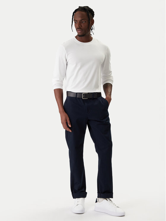 Tommy Hilfiger Tommy Hilfiger Παντελόνι chino Denton Essential MW0MW40262 Σκούρο μπλε Straight Fit